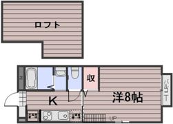 スカイガーデン万倍Bの間取り画像