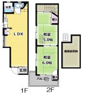 高柳栄町貸家の間取り画像