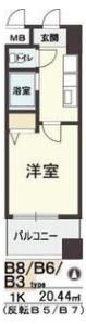 HOPE CITY天神橋の間取り画像