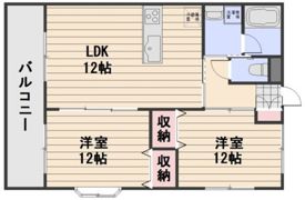 ロンディーネ福富Ⅱの間取り画像