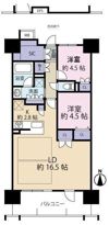 レーベン松山一番町 THE TOWERの間取り画像