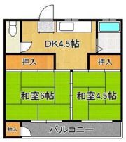 ケイズプレイス中の原 2棟の間取り画像