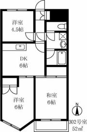 アビタシオン大倉山の間取り画像