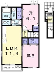 サンリットヒルⅢの間取り画像