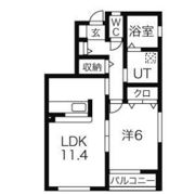 ウエストパル浮島Aの間取り画像