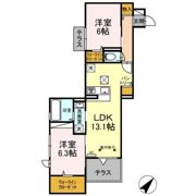 リヴェール港南の間取り画像