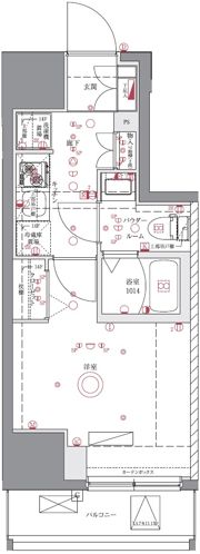 ユリカロゼAZ亀有North Towerの間取り画像