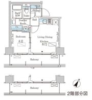 パークアクシス横濱大通り公園の間取り画像