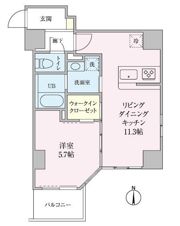 アビタシオン菊川の間取り画像