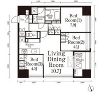 パークキューブ春日安藤坂の間取り画像