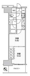 WORVE横浜伊勢佐木町の間取り画像
