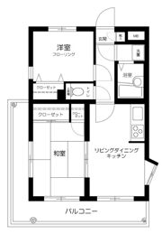 セザール長原の間取り画像