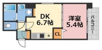 TLRレジデンス難波東の間取り画像