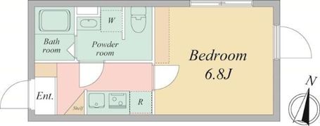 Bays water 北千住の間取り画像