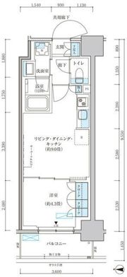 パークアクシス池袋イーストの間取り画像
