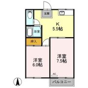 サンシャイン雄町 B棟の間取り画像