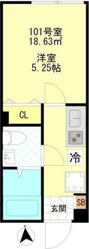 CFジオーレ小岩クレストの間取り画像
