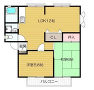 サンビレッジ高田 Bの間取り画像