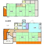 朝日町貸家の間取り画像