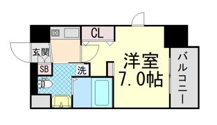 エステムコート三宮駅前IIIマジェスティの間取り画像