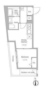 グローリオシェルト池袋本町の間取り画像