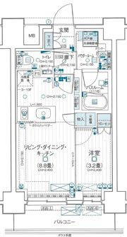 デュオステージ海老名Ⅱの間取り画像