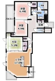 サンマークスだいにちサンタワーレジデンスG棟の間取り画像