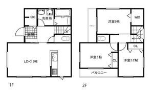 野崎三丁目戸建の間取り画像
