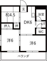 コーポ大晴の間取り画像
