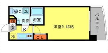 SERENiTE天六西の間取り画像
