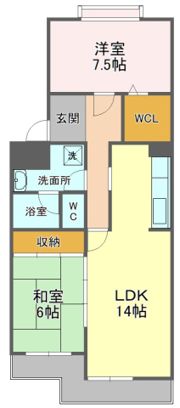 サンハイツ古庄の間取り画像
