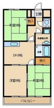イーストコーポラス1の間取り画像