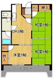 コーポ森川の間取り画像