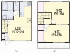 十日市メゾネットの間取り画像