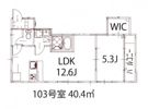 リノリノアパートメント広島エキキタの間取り画像