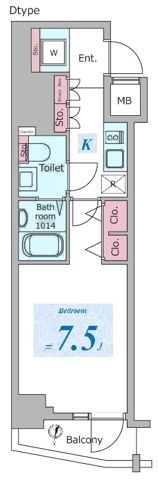 ドゥーエ板橋区役所前の間取り画像