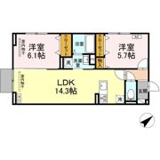 HOPE LODGE Kの間取り画像