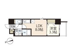 S－RESIDENCE城南通りabreastの間取り画像