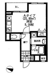 バレーヌ大森山王の間取り画像