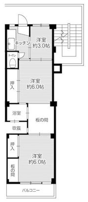 ビレッジハウス私部1号棟の間取り画像
