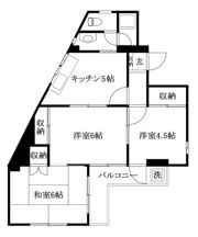 浅井マンションの間取り画像