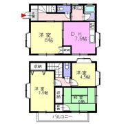米山貸家の間取り画像