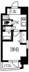エスリードレジデンス大阪福島フロントの間取り画像