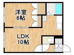 ハイツラッキーの間取り画像