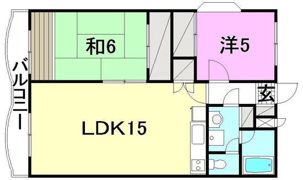 シャルマン市坪の間取り画像