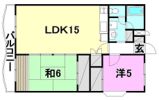 シャルマン市坪の間取り画像