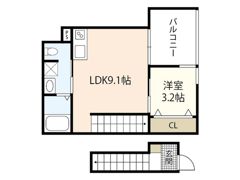 K39パウリスタ戸坂の間取り画像