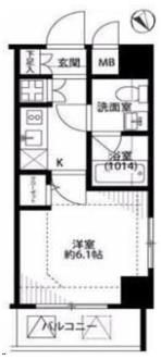 プレール・ドゥーク銀座EASTⅡの間取り画像
