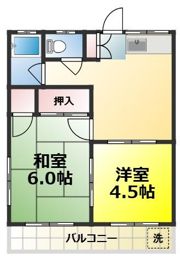 桃江荘の間取り画像