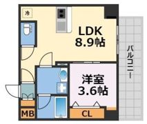 ブエナビスタ難波サウスタワーの間取り画像